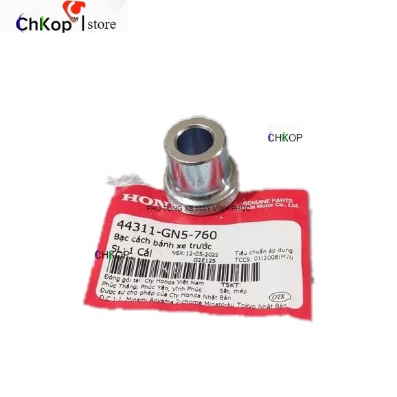 Bạc cách bánh xe trước DREAM II / WAVE ALPHA / ALPHA+ (44311GN5760) Căn bánh xe trước 301 Honda