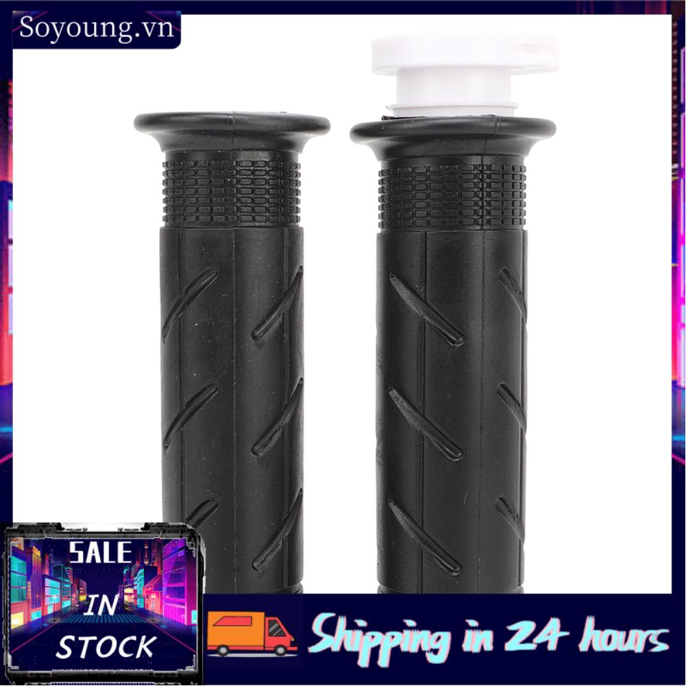 Soyoung Handlebar Grip  Stylish Look Comfortable Holding Shockproof Easy To Install 2PCS Motorcycle Hand Bar Grips for Motorbike
