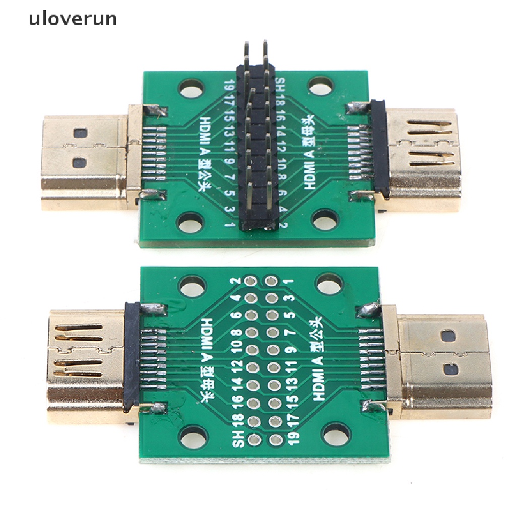 1 Bảng Mạch Thử Nghiệm MINI HDMI Đầu Đực Và Đầu Cái PCB 2.54mm vn