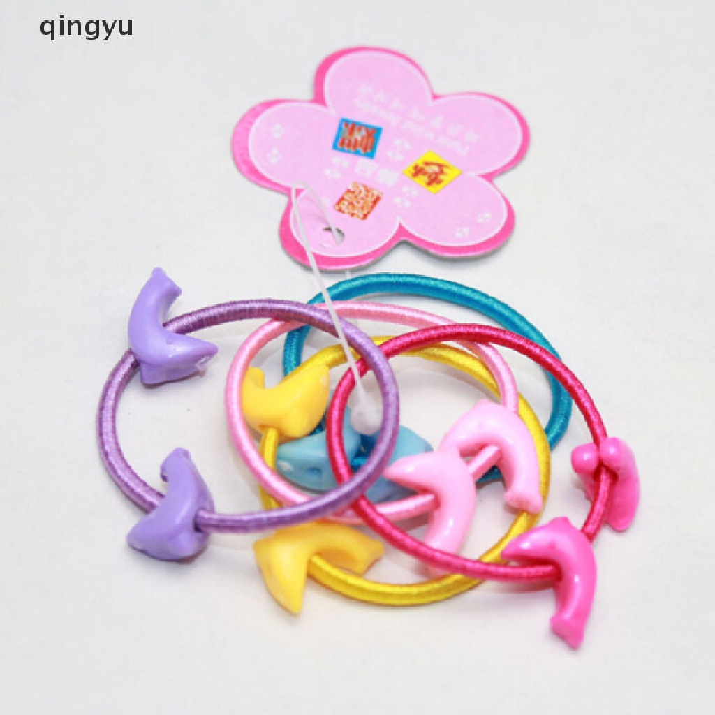 Bộ 50 Dây Buộc Tóc Cao Su Co Giãn Xinh Xắn Cho Bé Gái