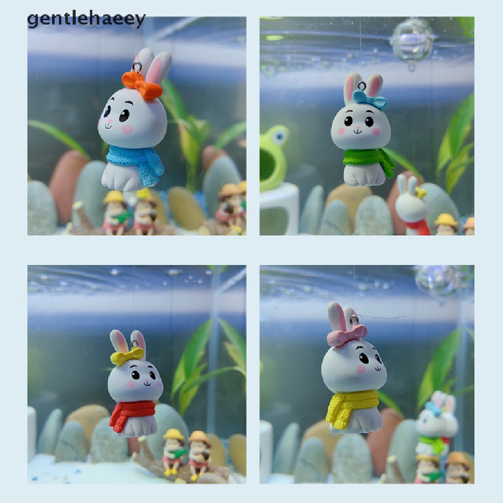 Gent Floag Mặt Dây Chuyền Thủ Công Nhỏ Hình Cá Thỏ Khăn Quàng Cổ Dễ Thương Sáng Tạo Trang Trí Bể Cá EN