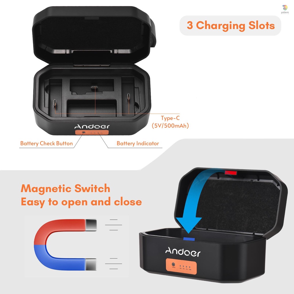 ANDOER Bộ Micro Và Vỏ Bọc Bảo Vệ An Toàn Cho Bé 3-Sttz Z