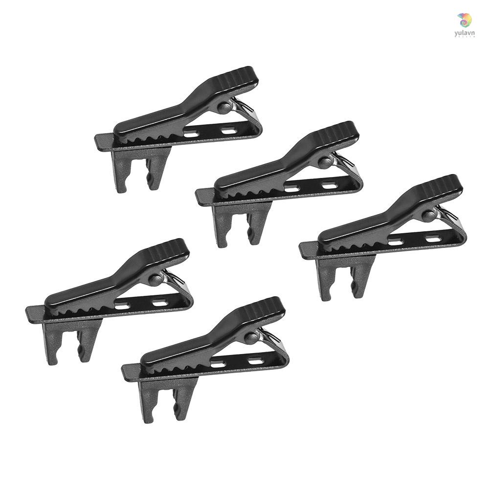 Set 5 Kẹp Micro yula EY-J06A 5 Cái 5mm Có Dây Kẹp Cà Vạt Cho Andoer EY-J06A
