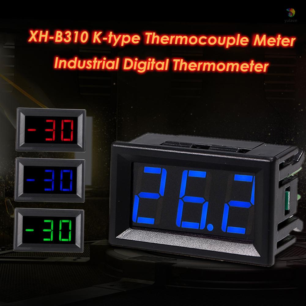Nhiệt Kế Kỹ Thuật Số XH-B310 12V M6-30 ~ 800°C Máy Phát Nhiệt Độ Chính Xác Cao Có Đèn LED
