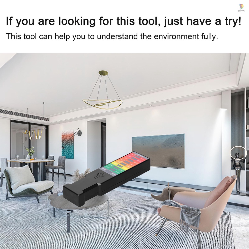 Máy Đo Điện Từ EMF Cầm Tay EMF 9 LED Chuyên Dụng