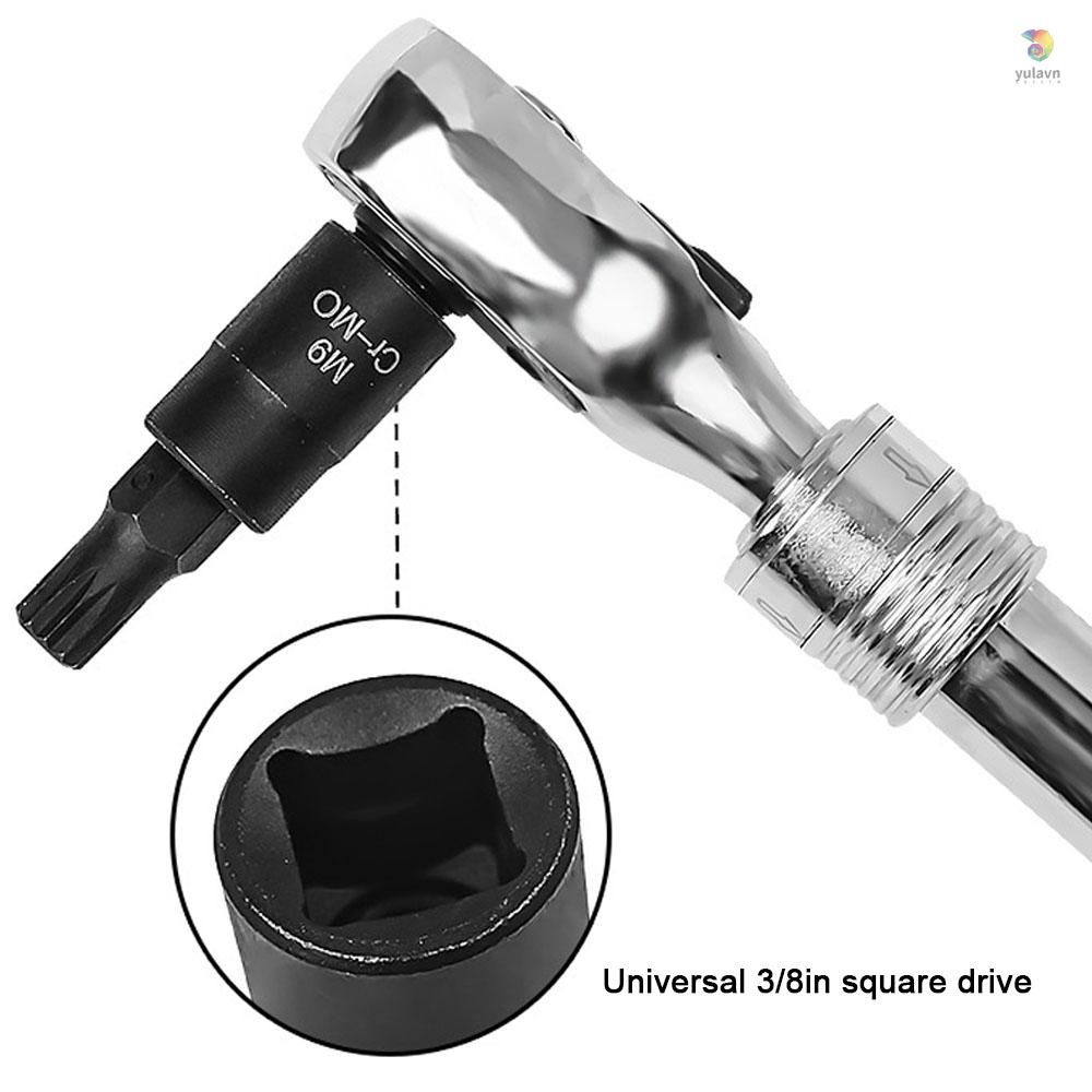 Set 10 Ổ Cắm Vuông Bằng Thép M4-M16 Chuyên Dụng