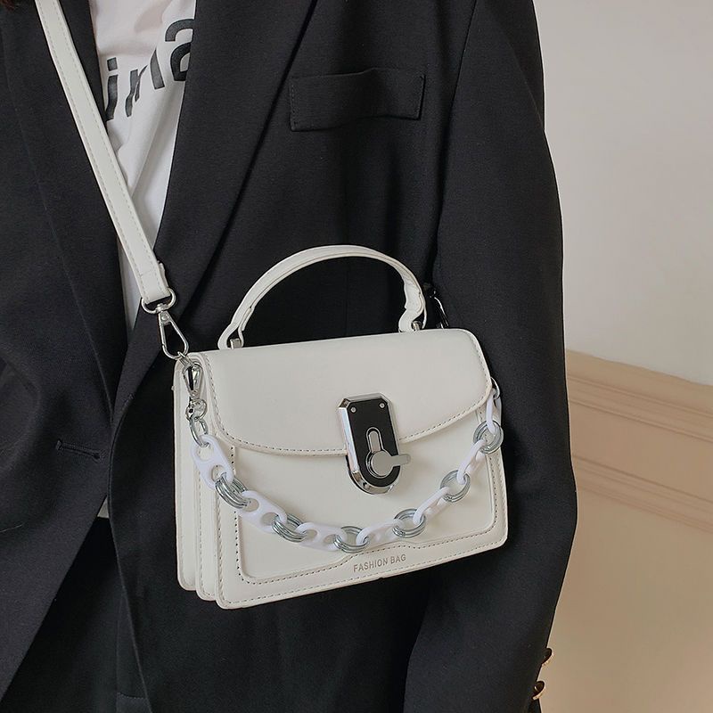 Túi Mới Dây Chuyền Thời Trang Nữ Hợp Thời Trang Phiên Bản Hàn Quốc Túi Messenger Túi Vuông