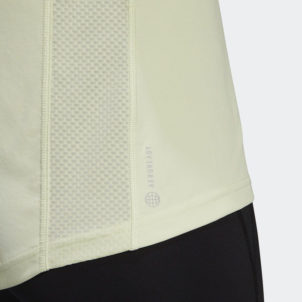 Adidas Chạy Áo Thun Own the Run Nữ màu xanh lá HC1747