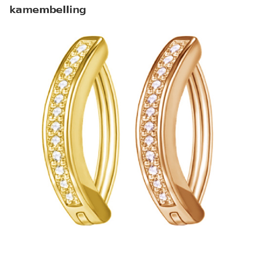 1 Khuyên Rốn Dạng Cong Đính Đá Zircon Tối Giản Cho Nữ
