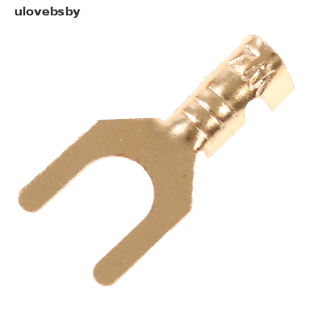 Set 100 Đầu Nối Dây Điện Mạ Vàng / Bạc Dành Cho Loa Xe Hơi