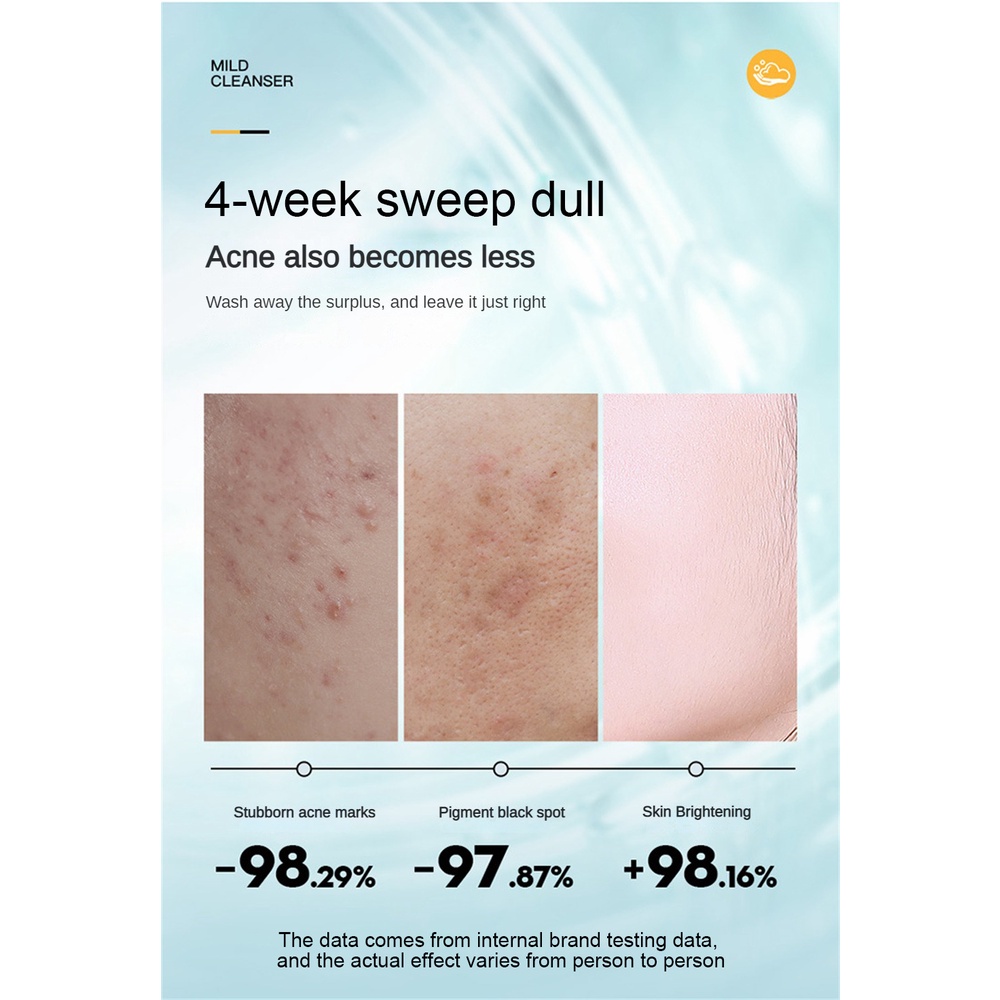 Sữa Rửa Mặt Sữa Dê Làm Trắng Da Tác Động Sâu Kiểm Soát Dầu Vitamin Sữa Rửa Mặt Sữa Rửa Mặt Cho Nam Nữ JULYSTAR