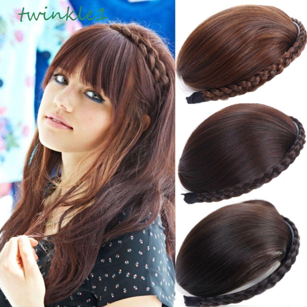 Bộ Tóc Giả Thẳng Dài Bằng Sợi Tự Nhiên Chịu Nhiệt Cao Cấp