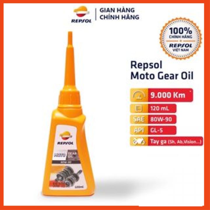 Cam kết chính hãng- Nhớt Lap/Hộp Số Repsol Moto Gear Oil 80w80 120ml