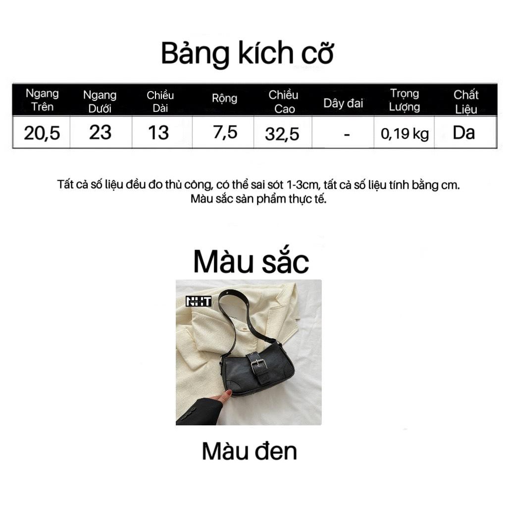 Túi xách màu trơn phong cách Gothic y2k cho nữ