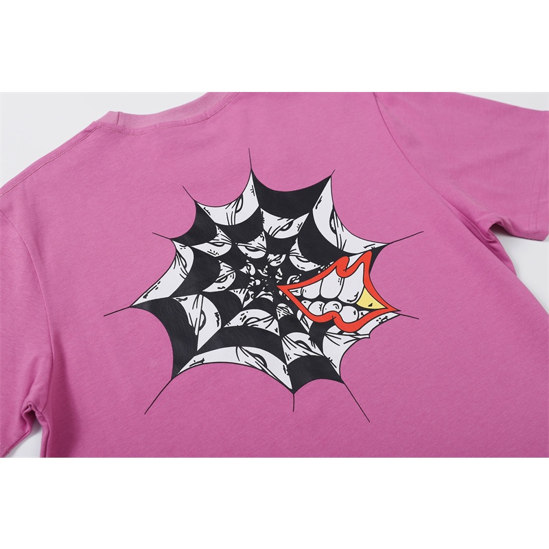 Bán Chạy Nhất Áo Thun Cotton Tay Ngắn Màu Tím Graffiti Plus Size Unisex