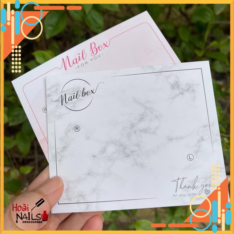 Bìa dán nailbox 2 mặt