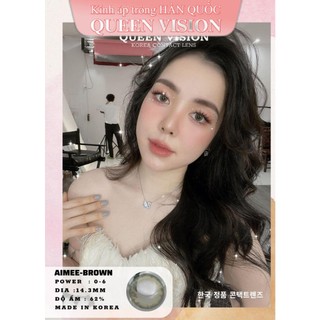 Kính áp tròng Queen Vision Cận 2 Độ Brown Choco