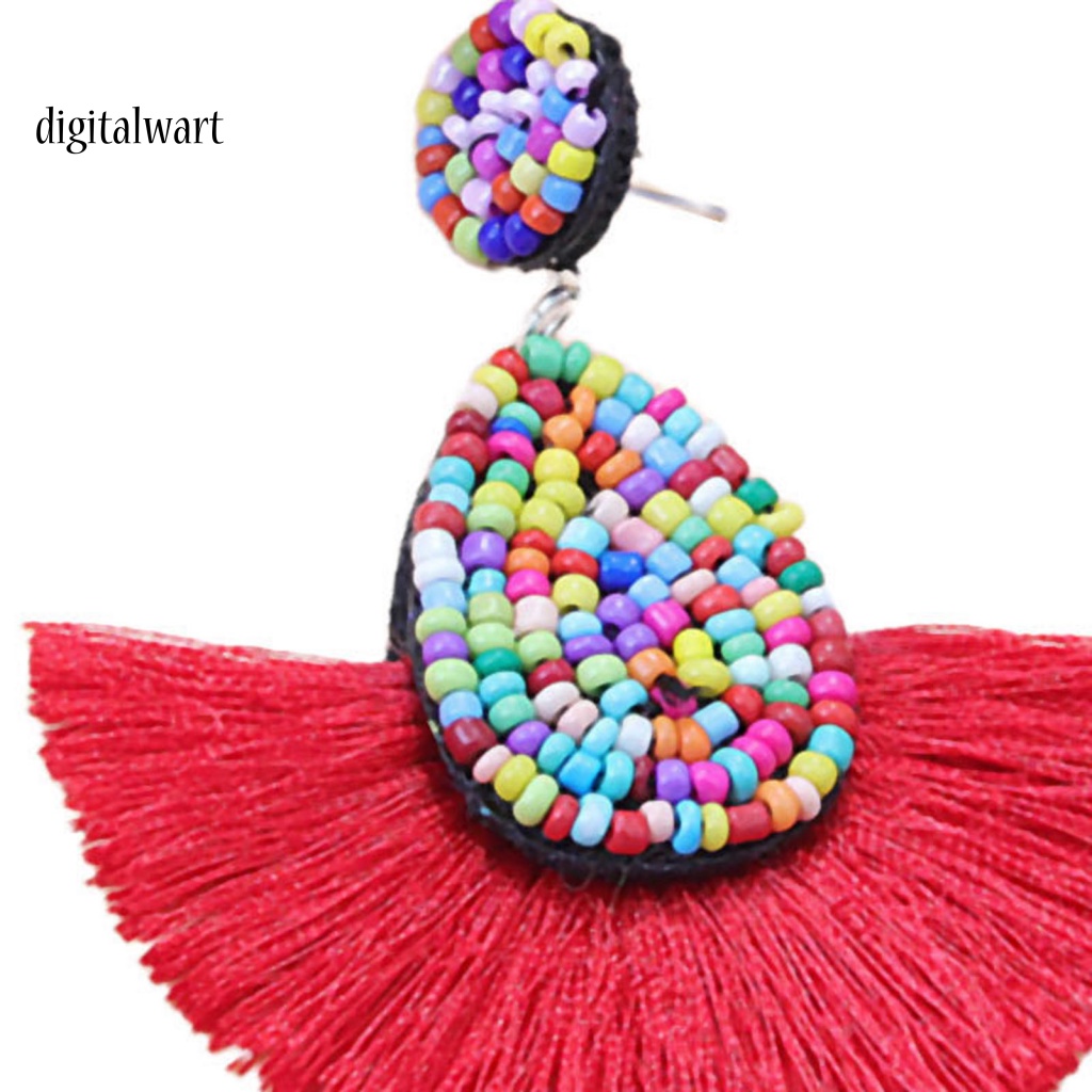 Kỹ Thuật Số| 1 Đôi Bông Tai Hình Quạt Phong Cách Bohemia Trọng Lượng Nhẹ Dành Cho Nữ