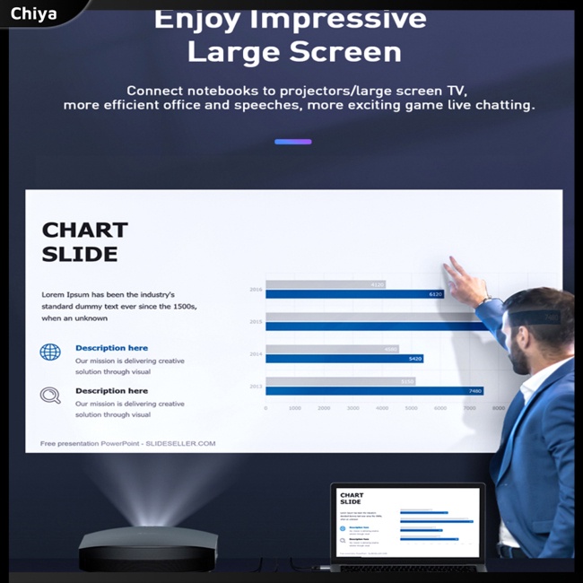 Cáp Chuyển Đổi Type-C Sang Vga Usb3.1 Chuyên Dụng Cho Máy Chiếu / Điện Thoại Di Động / Notebook