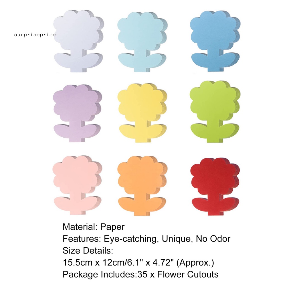 Spa Bộ 35 Bông Hoa Giấy Cắt Mắt Thủ Công DIY Tinh Tế Cắt Tỉa Thủ Công Làm Quà Tặng Sinh Nhật Trường Học Cho Bé