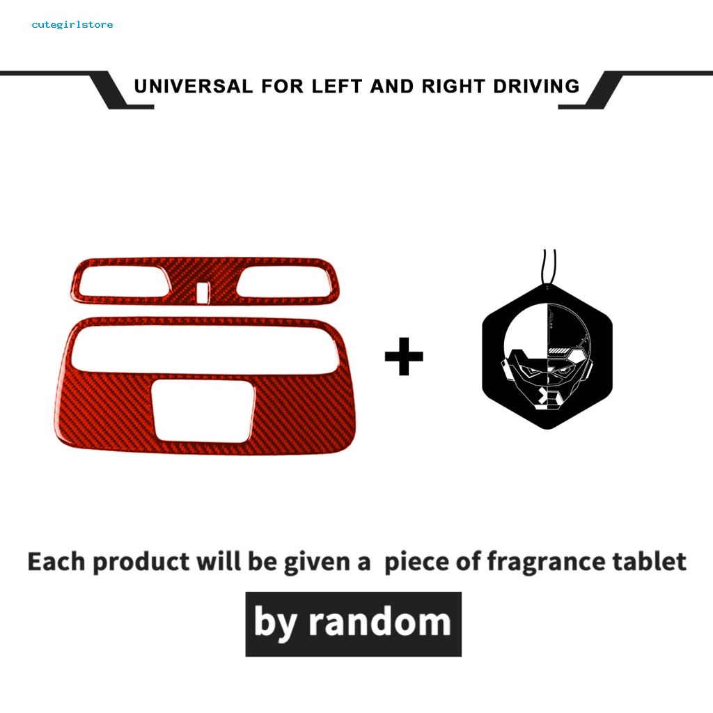 Bộ 2 Miếng Dán Màu Đỏ Bằng Sợi Carbon Thân Thiện Với Môi Trường Cho Đèn Đọc Sách Xe Hơi Chevrolet Camaro 2016-2020