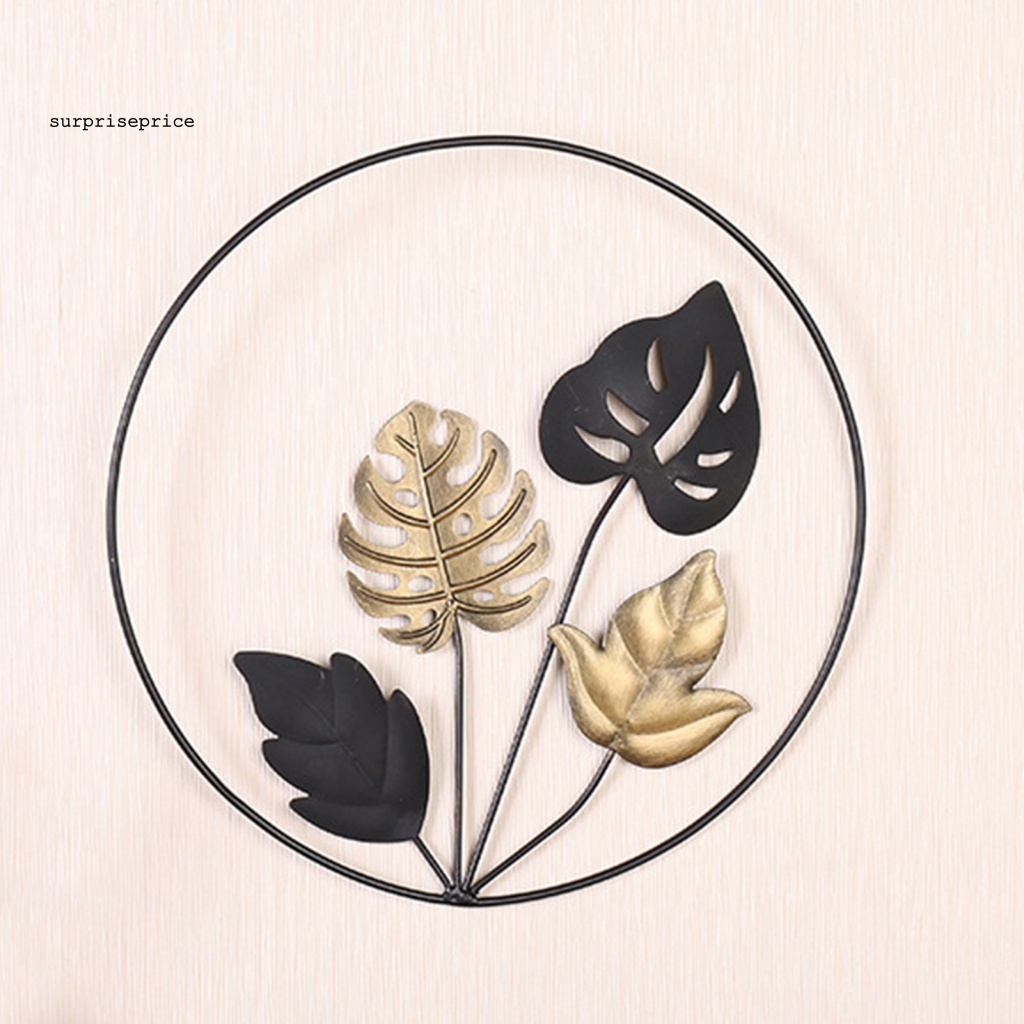 Set 2 Phụ Kiện Lá Treo Tường Bằng Sắt Chống Biến Dạng Trang Trí Nhà Cửa