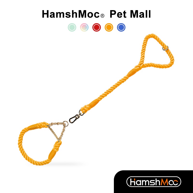 HamshMoc Bộ Vòng Cổ Và Dây Dắt Hình Chữ P Có Thể Điều Chỉnh Bền Bỉ Thoải Mái Có Tay Cầm Dành Cho Chó Trung Bình Nhỏ