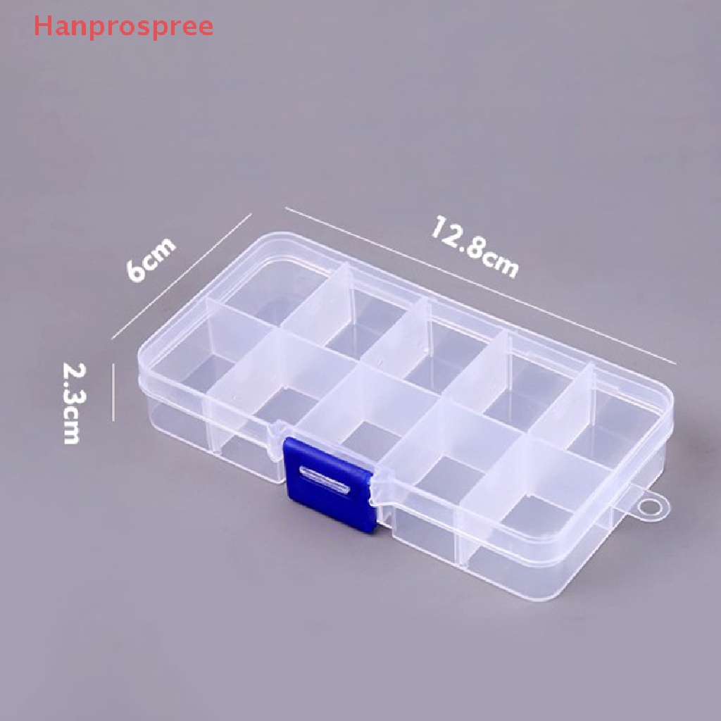 Hộp Đựng Đồ 10 Ngăn Bằng Nhựa Trong Suốt Có Thể Tháo Rời Tiện Dụng