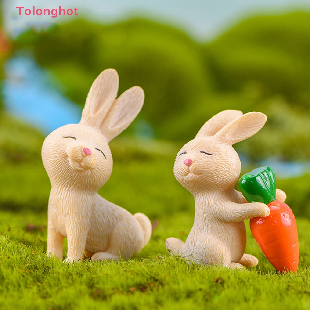 Phụ Kiện Trang Trí Nhà Búp Bê / Tiểu Cảnh Hình Chú Thỏ Dễ Thương DIY