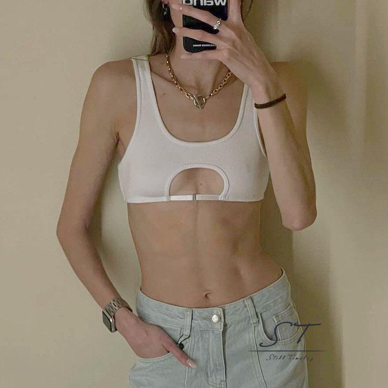 Áo Hai Dây Cổ Chữ U Màu Trơn Thời Trang Mùa Hè CY03 Cho Nữ