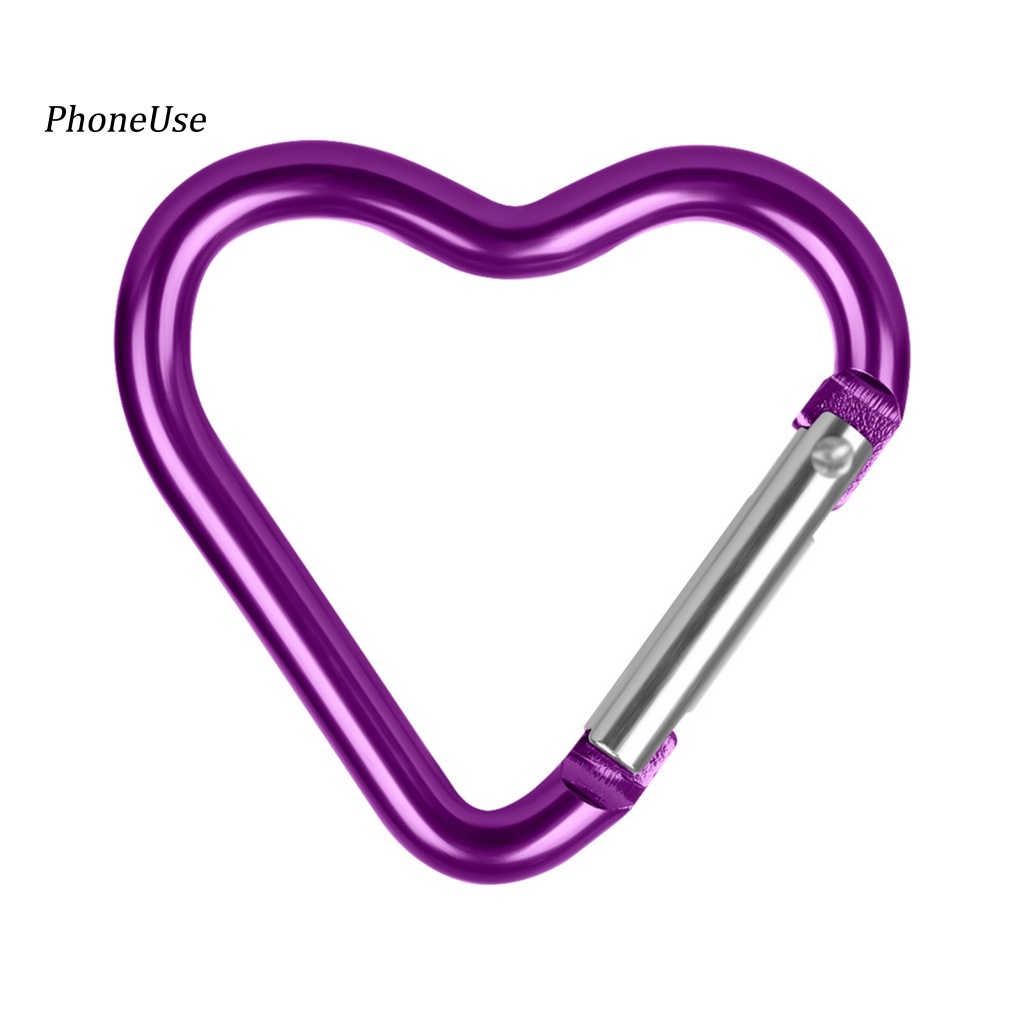 Pu Bộ 10 Móc Khóa Hợp Kim Nhôm Hình Trái Tim