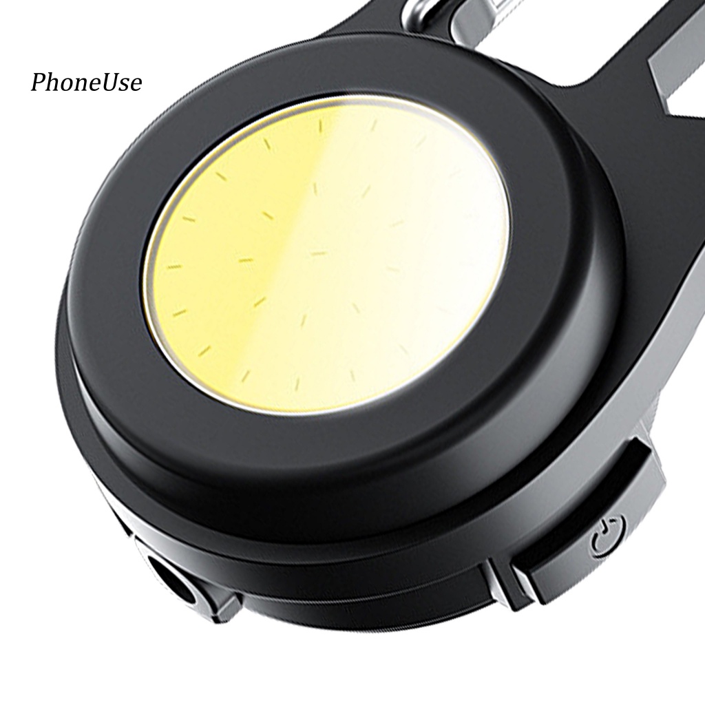 Pu 1 Bộ Đèn Pin Mini 4 Chế Độ Kèm Móc Khóa Và Cáp Sạc USB Tiện Dụng