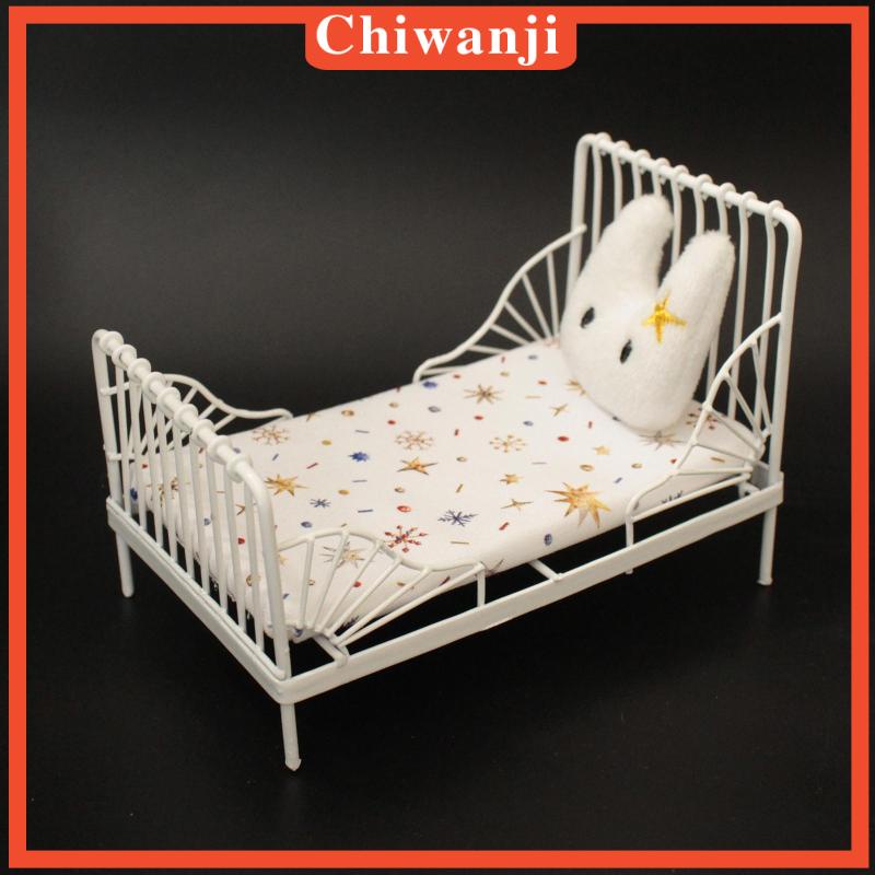 Giường Ngủ Mini Tỉ Lệ 1 / 12 Dùng Trang Trí Nhà Búp Bê