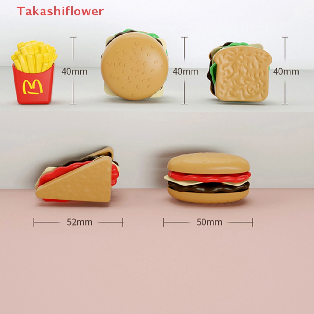Bộ Đồ Chơi Mô Hình Thức Ăn Nhanh Tự Làm Bánh Sandwich Khoai Tây Chiên Cho Bé