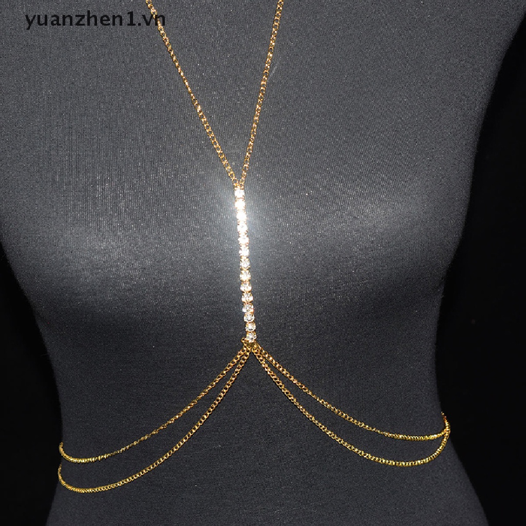 Dây Xích Đeo Áo Ngực Đính Đá Handmade Quyến Rũ Cho Nữ