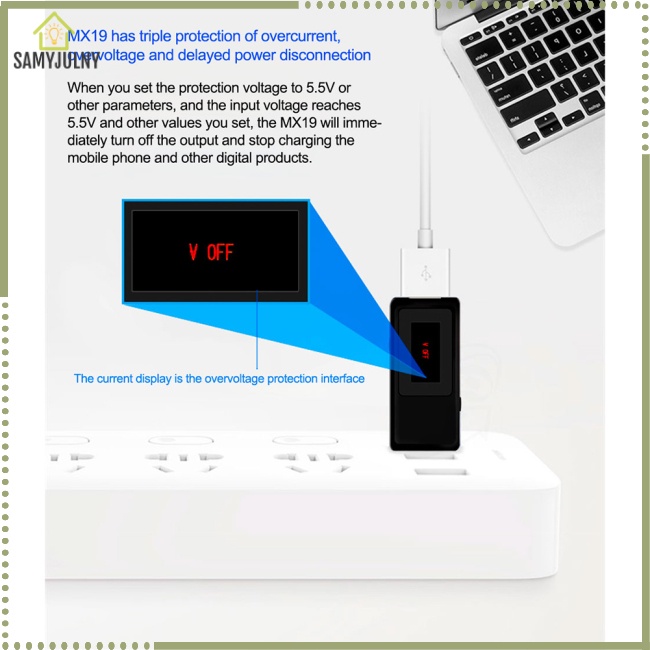 Thiết Bị Kiểm Tra Sạc Usb Màn Hình Lcd 0.96-inch Ips Hd Góc Rộng 160 Độ