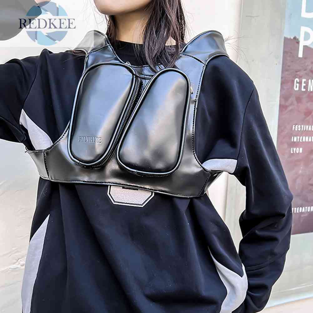 Túi Đeo Trước Ngực Bằng Da PU Chống Nước Chống Trộm Dành Cho Nam