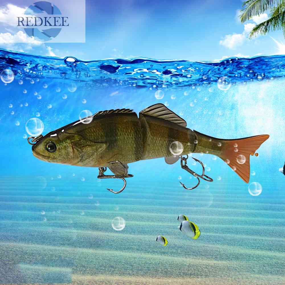 Mồi Câu Cá Giả Cứng 3 Đoạn 15cm 50g Nhiều Khớp Nối