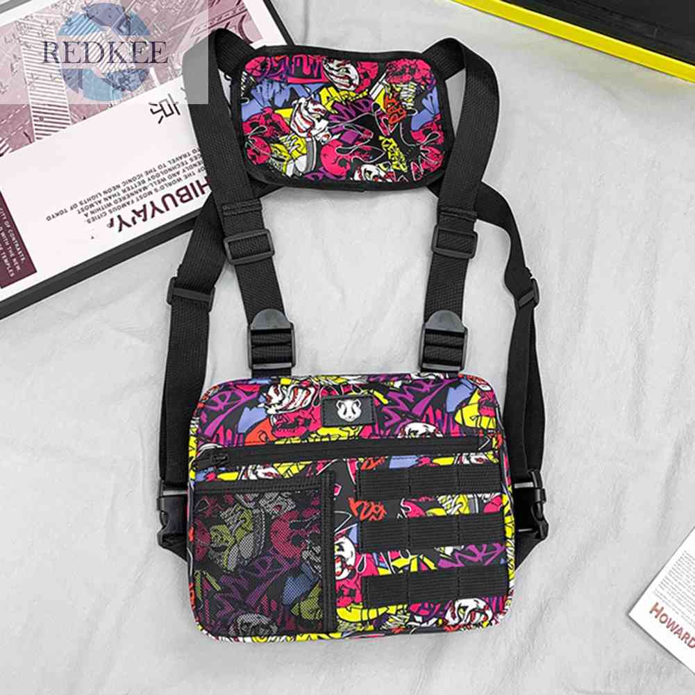 Túi Đeo Chéo Ngực Bằng Vải Oxford Tùy Chỉnh Nhỏ Gọn Tiện Dụng Cho Nam Leo Núi