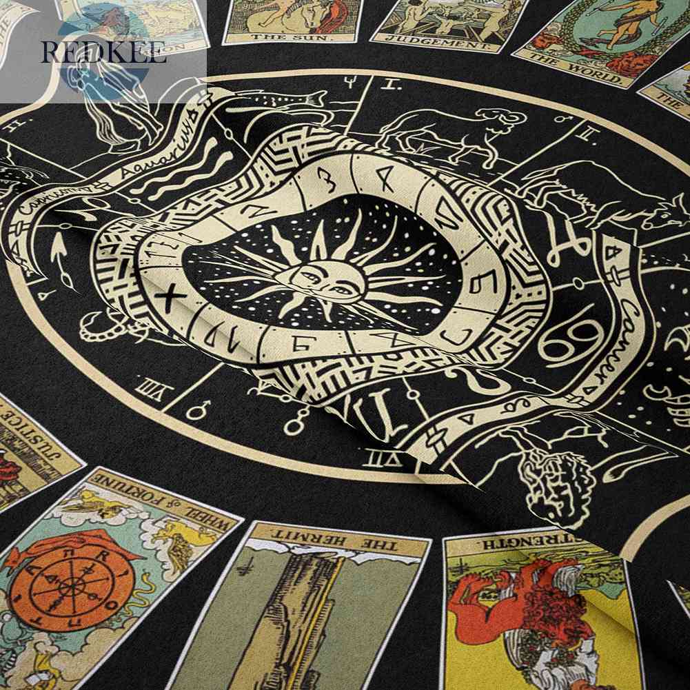 Thảm Treo Tường Họa Tiết Mandala Tarot Kích Thước 95x73cm