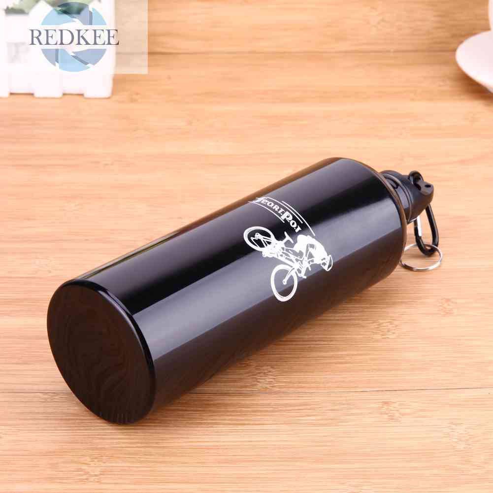 1 Bình Nước Cách Nhiệt Bằng Thép Không Gỉ 750ML Màu Đen