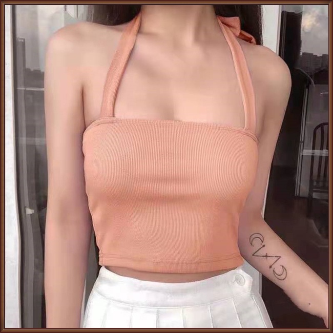 Áo Dệt Kim Không Tay Cổ Thuyền Màu Sắc Đơn Giản Cho Nữ