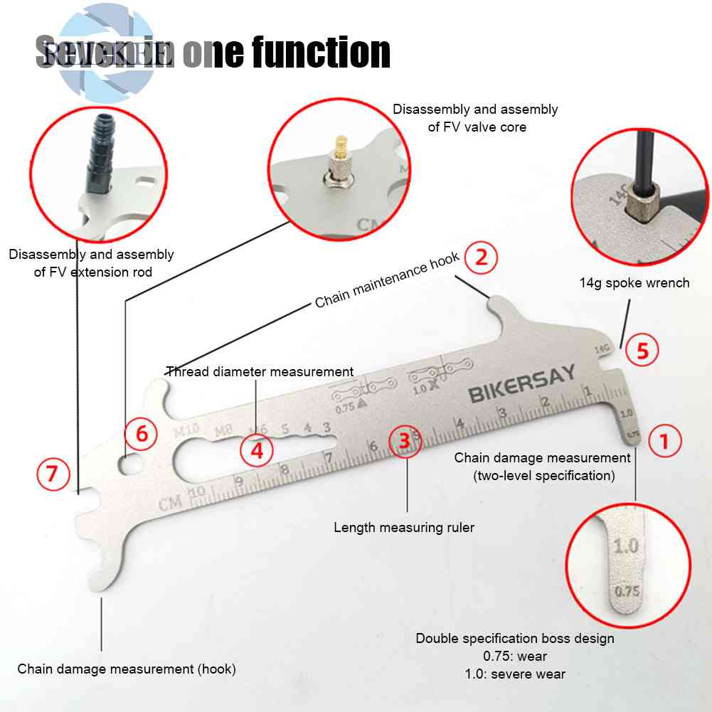 Thước Đo Dây Xích Xe Đạp Leo Núi Chuyên Dụng