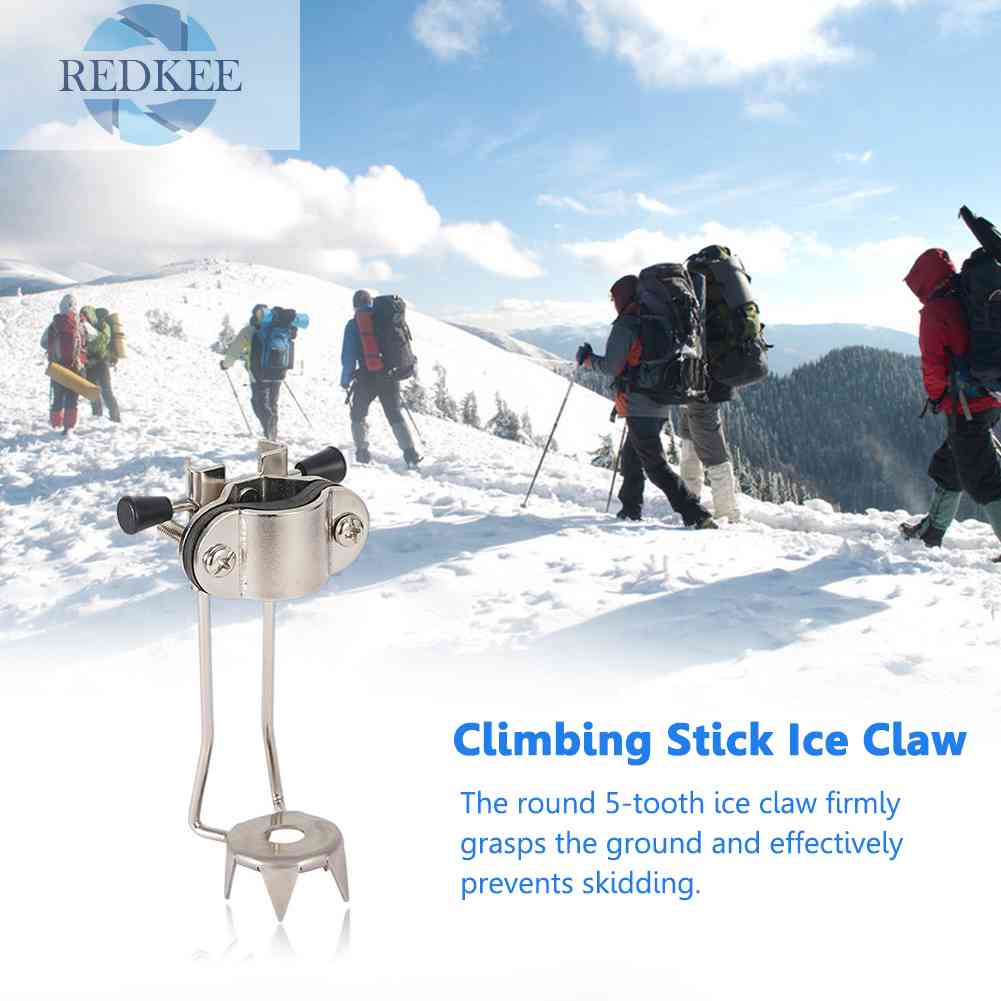Phụ Kiện Đầu Gậy Leo Núi Bằng Thép Không Gỉ Chống Trượt