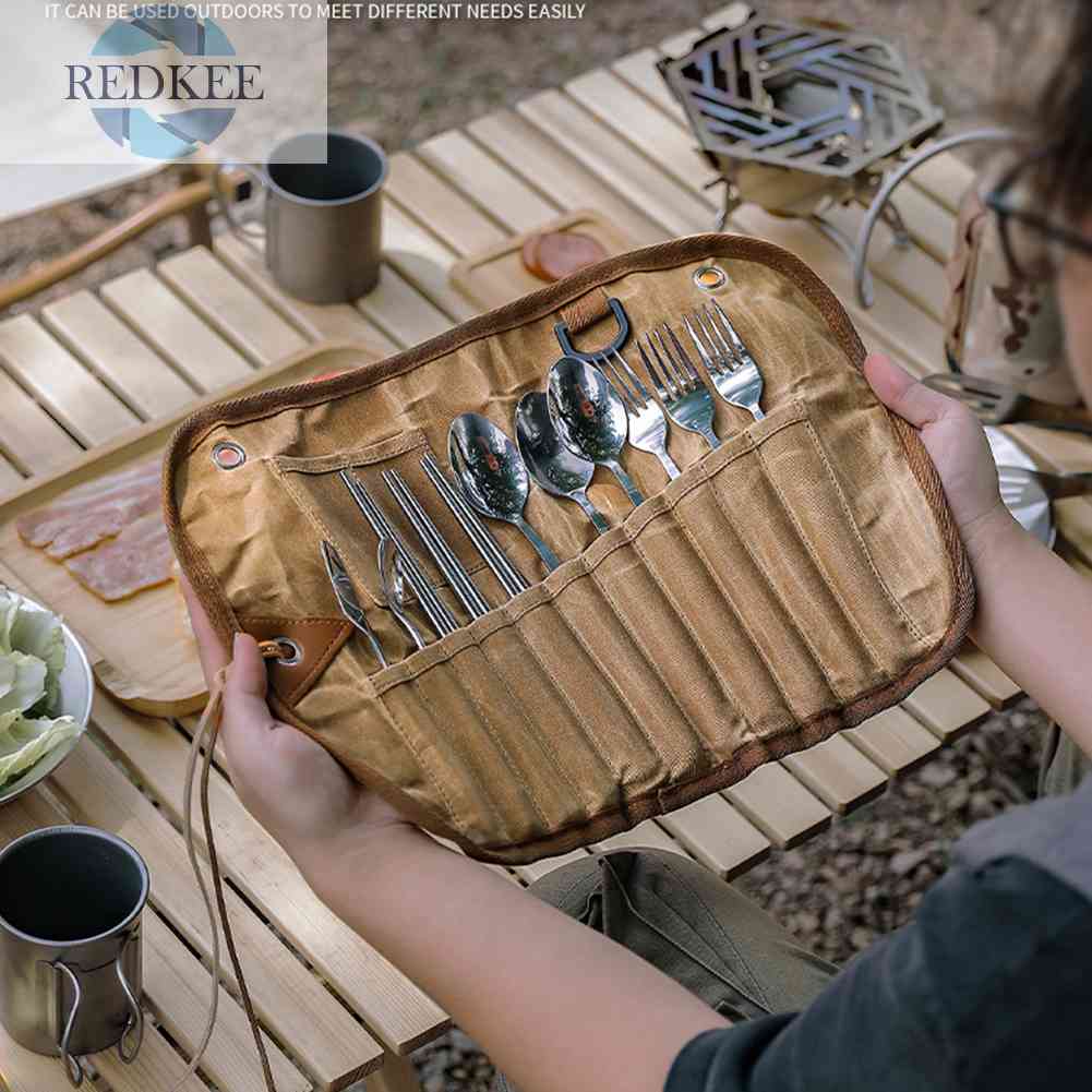 Bộ 12 Dụng Cụ Nấu Ăn Bằng Thép Không Gỉ Kèm Giá Đỡ Cuộn Tròn Tiện