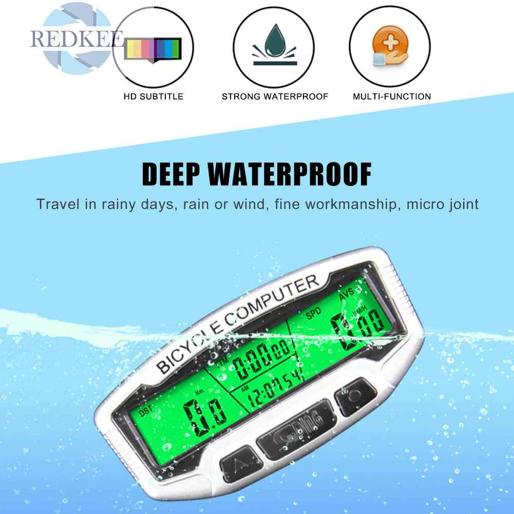 Đồng Hồ Đo Tốc Độ Có Màn Hình LCD Kỹ Thuật Số Dành Cho Xe Đạp