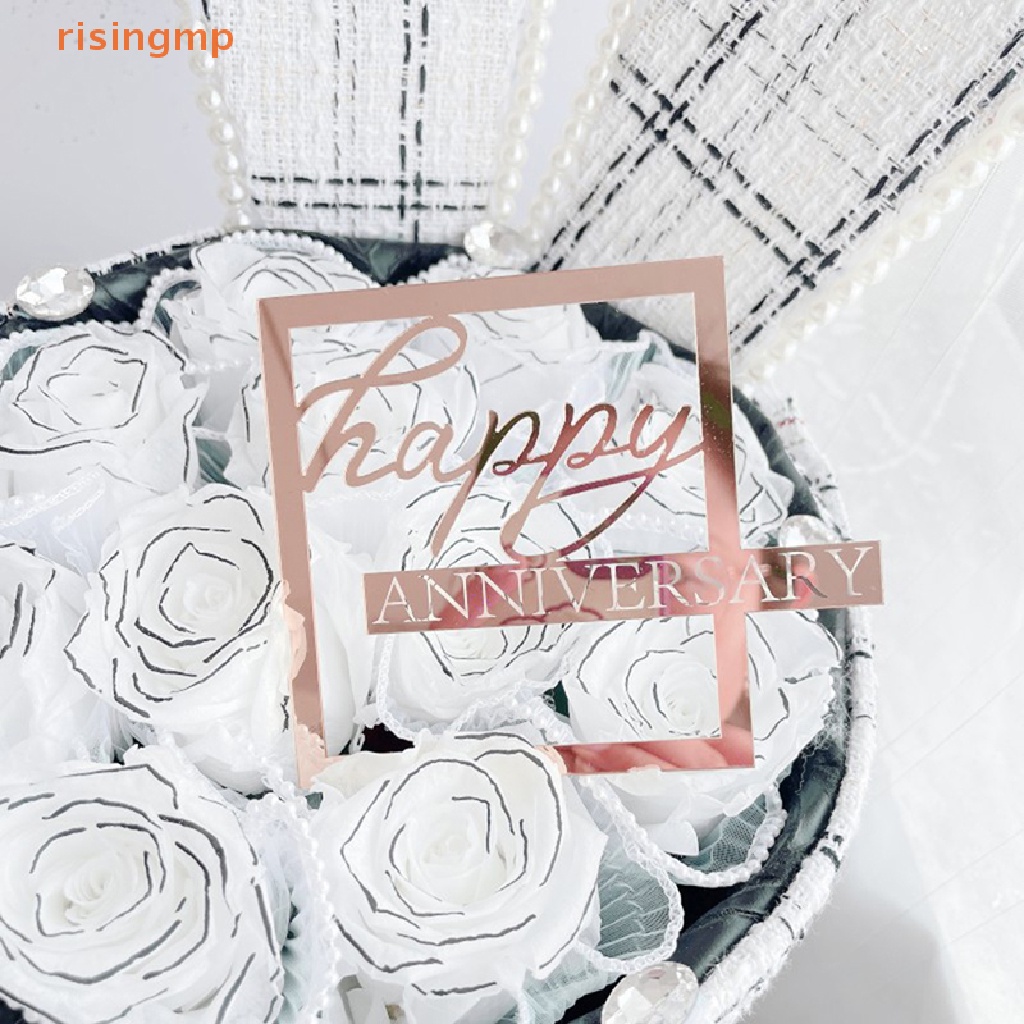 Topper Cắm Trang Trí Bánh Kem Chữ Happy Birthday Bằng Acrylic Chất Lượng Cao