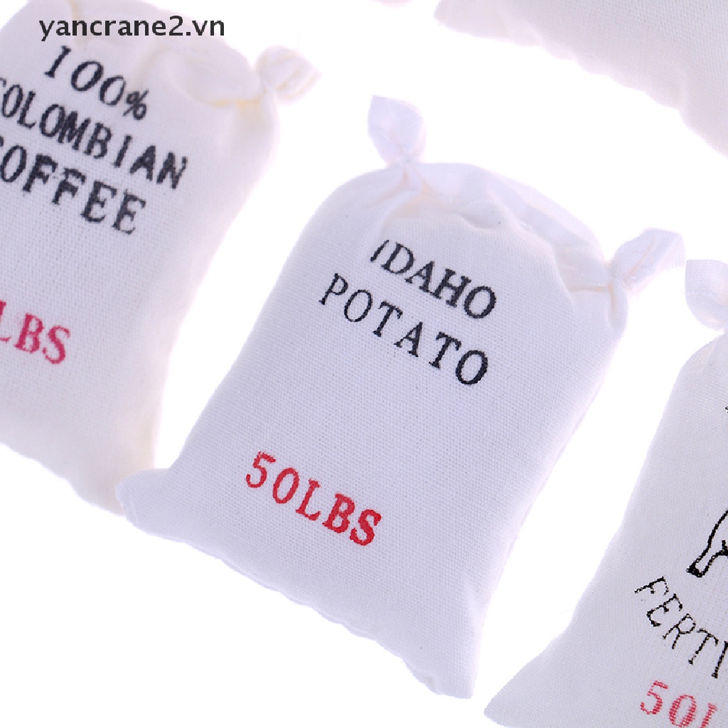 Set 6 Túi Đựng Bột / Muối / Đường Tỉ Lệ 1: 12 Dùng Trang Trí Nhà Búp Bê / Tiểu Cảnh / Muối / Muối / Bột / Bột 2.