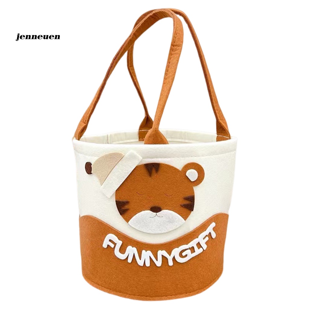 Jen Túi Xách Mua Sắm Đa Năng Bằng Nỉ Sức Chứa Lớn In Họa Tiết Hoạt Hình Và Chữ Life Hàng Ngày Cho