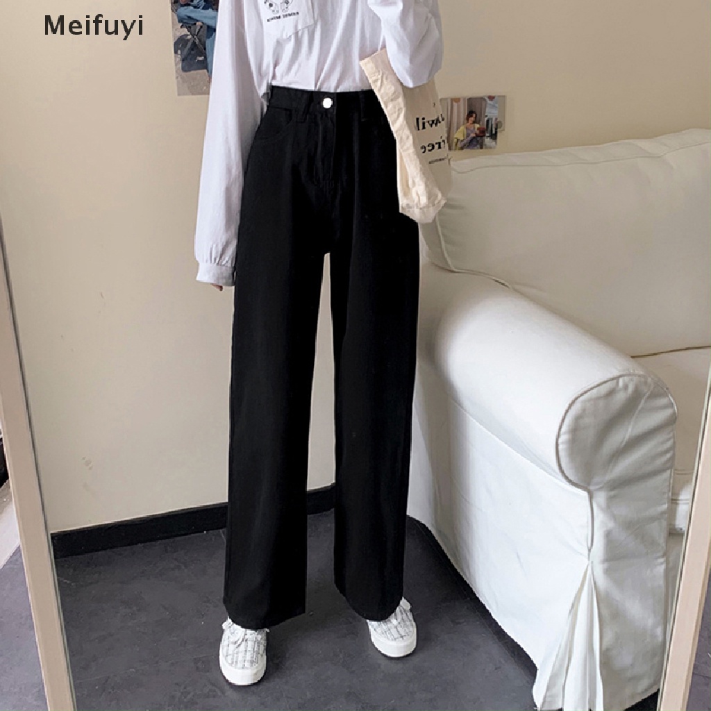 Quần Jean Baggy Lưng Cao Phong Cách Thời Trang Hàn Quốc Y2k